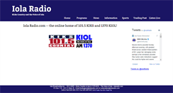 Desktop Screenshot of iolaradio.com